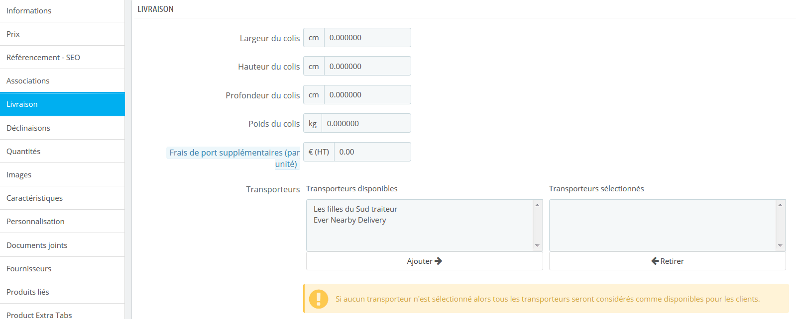 Prestashop 1.6 : gérer le catalogue 8 Prestashop 1.6 : gérer le catalogue 5