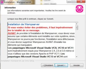 Installer et paramétrer Wamp sur Windows 3