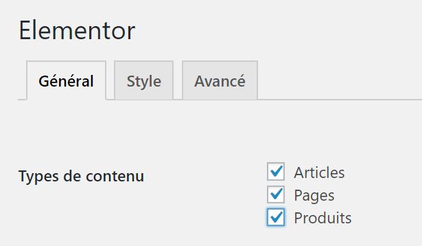 Gérer des pages WordPress avec Elementor 19 Types de contenu WordPress et Elementor