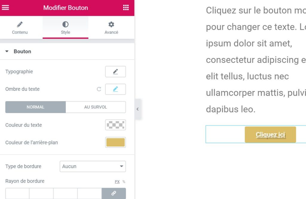 Gérer des pages WordPress avec Elementor 16 Designer un bouton call to action avec Elementor sur WordPress