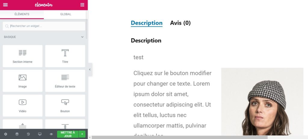 Gérer des pages WordPress avec Elementor 22 Une fiche produit WooCommerce avec Elementor