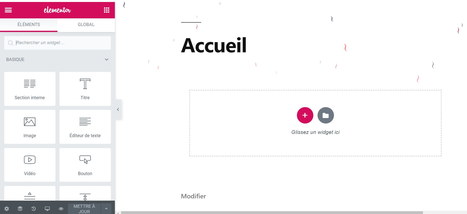 Gérer des pages WordPress avec Elementor 6 Agencement de Elementor sur WordPress