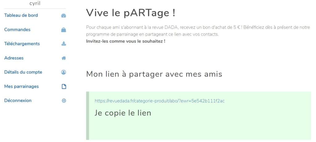 Proposer le parrainage sur WooCommerce avec Ever Referral 9 Proposer le parrainage sur WooCommerce avec Ever Referral 2