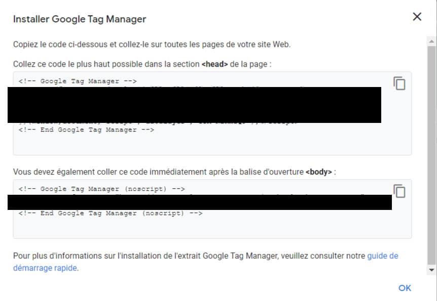 Google Tag Manager : comment l'installer sur son site 4 Google /Tag Manager